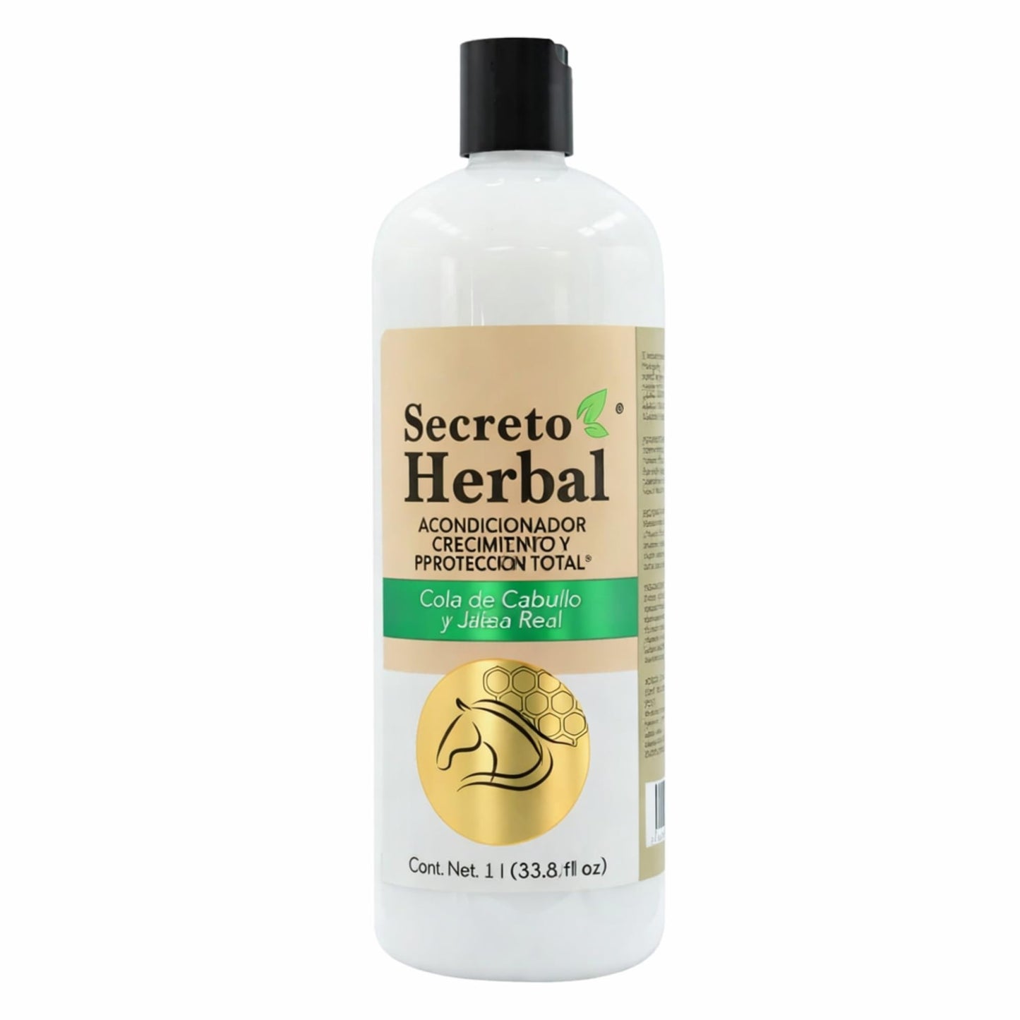 Secreto Herbal Shampoo & Conditioner Set 1L Each - Cola de Caballo, Romero & Jalea Real Hair Growth & Strengthening System, Anti-Breakage & Nourishing