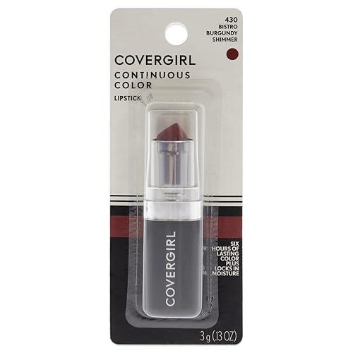 CoverGirl Continuous Color Lipstick - 430 Bistro Burgundy Lipstick Women 0.13 oz