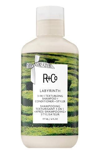 R+Co Labyrinth 3-in-1 Texturizing Shampoo, Conditioner & Styler - Cleanses, Adds Texture, Volume & Hydration - Builds Touchable, Piecey Volume for All