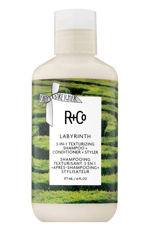 R+Co Labyrinth 3-in-1 Texturizing Shampoo, Conditioner & Styler - Cleanses, Adds Texture, Volume & Hydration - Builds Touchable, Piecey Volume for All