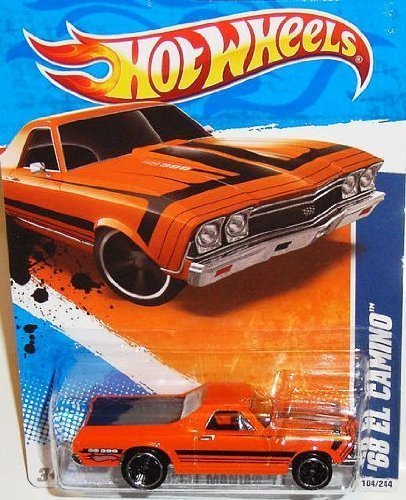 Hot Wheels 2011 Muscle Mania '11 - #4/10 '68 Orange EL Camino Collectible 1:64 Scale Car 104/244