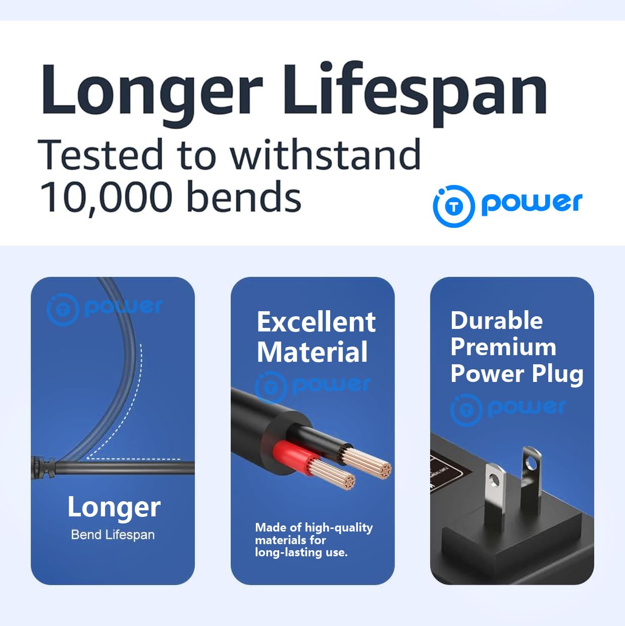 T POWER 5v Charger for Panasonic Arc3 Arc4 Arc5 WESLV81K7P58 ES-LV Series Re7-87 Re7-51 Re7-59 Es-lv97-k Es-lv65-s Es-lv67-k Electric Shaver Razor Ac Beauty and Personal Care T POWER