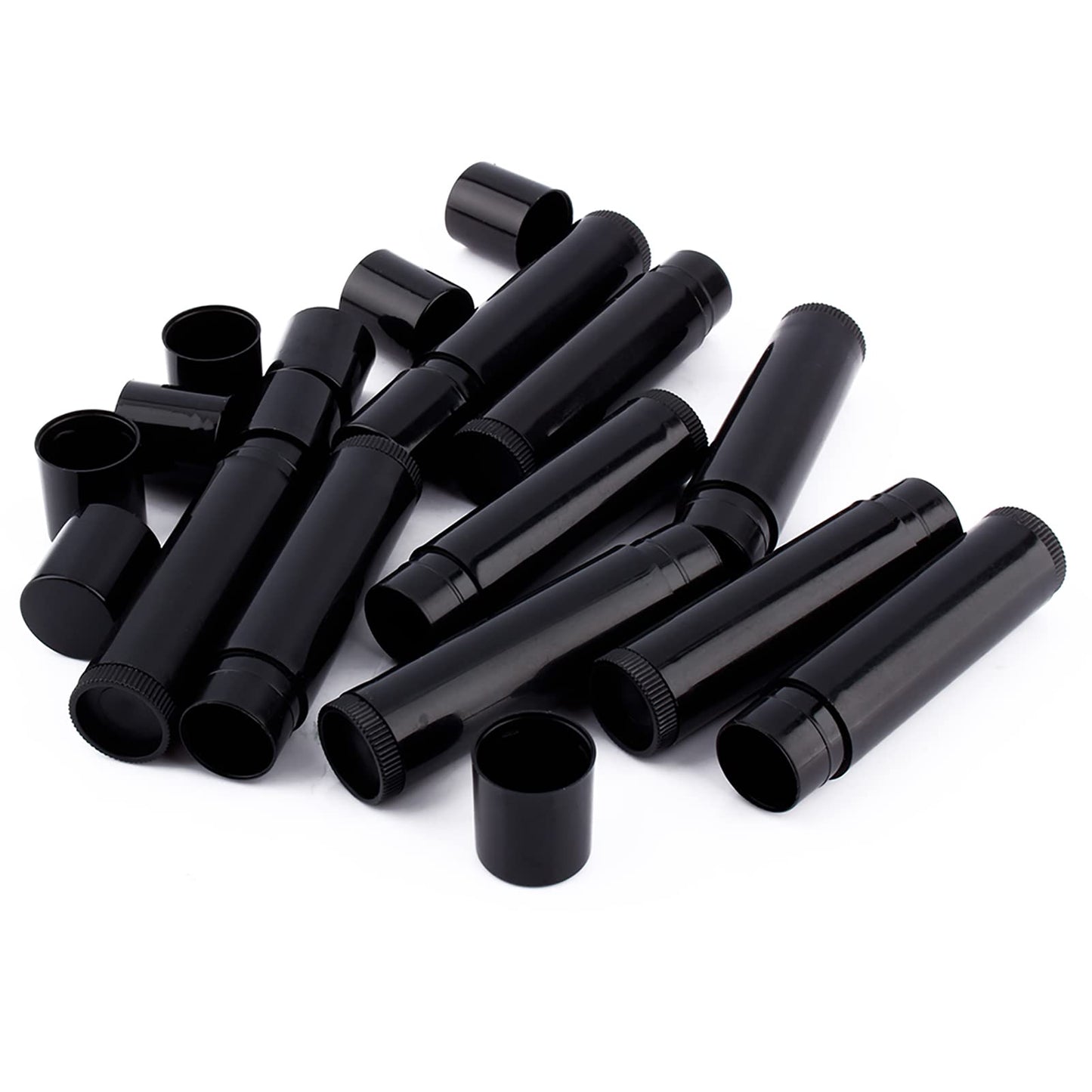 Lipstick Containers Empty, 100PCS 5ml Black White Empty lipstick Lip Balm Container Tube