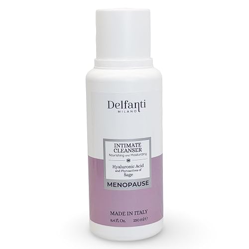 Delfanti Milano • MENOPAUSE • Intimate Cleanser • Nourishing and Moisturizing • Hyaluronic Acid and Phytoactives of Sage • Made in Italy • 8.4 oz