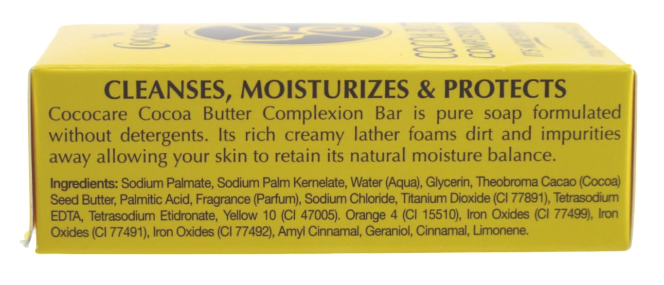 (VALUE PACK OF 6) COCOCARE COCOA BUTTER COMPLEXION BAR SOAP 4oz