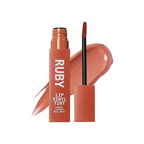 Ruby Kisses Lip Vinyl Tint - High-Pigment, Transfer-Proof, Smudge-Proof Liquid Lipstick, Soft-Satin Shine, Lightweight Makeup, Long-Lasting Lip-gloss