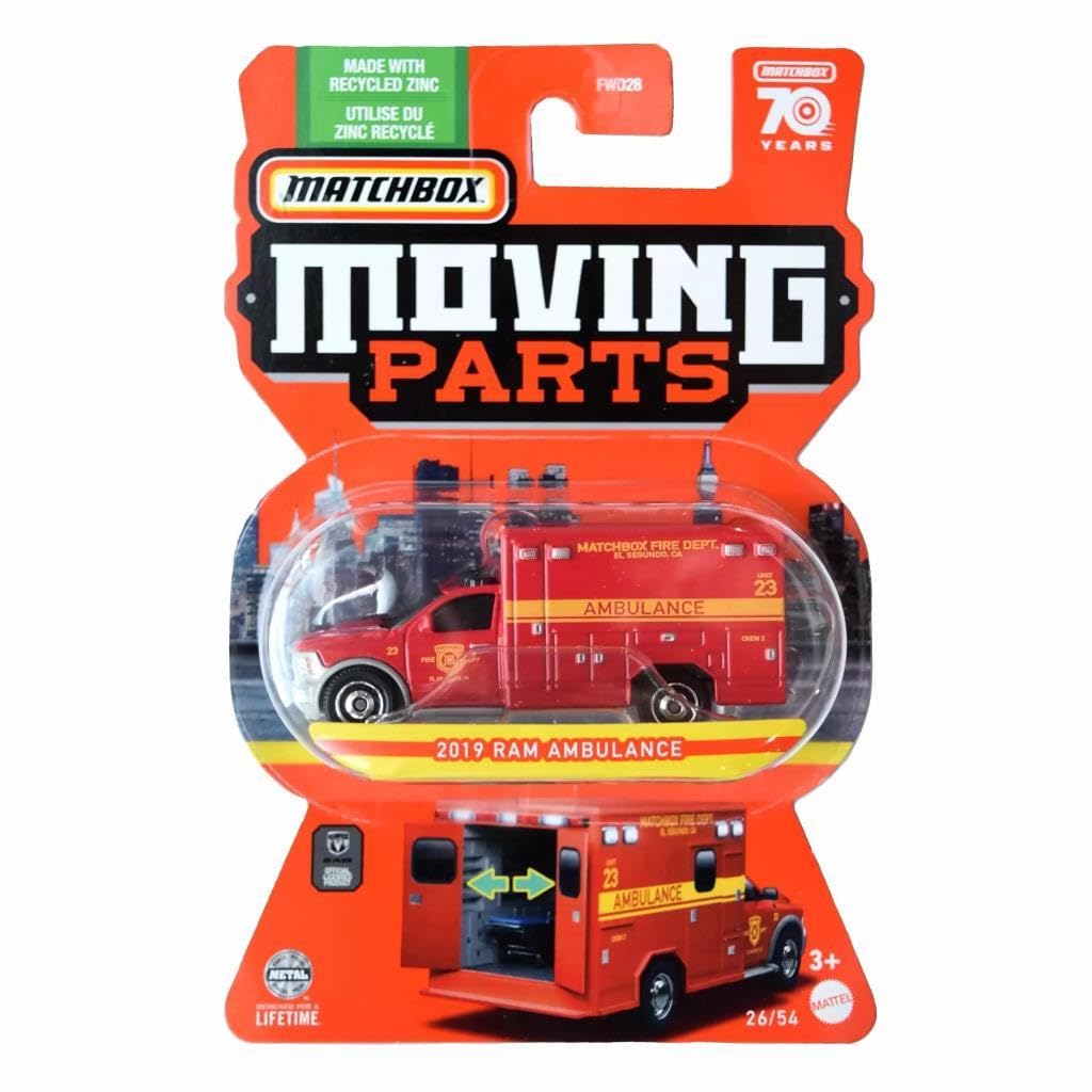Matchbox 2019 Ram Ambulance, Moving Parts 26/54