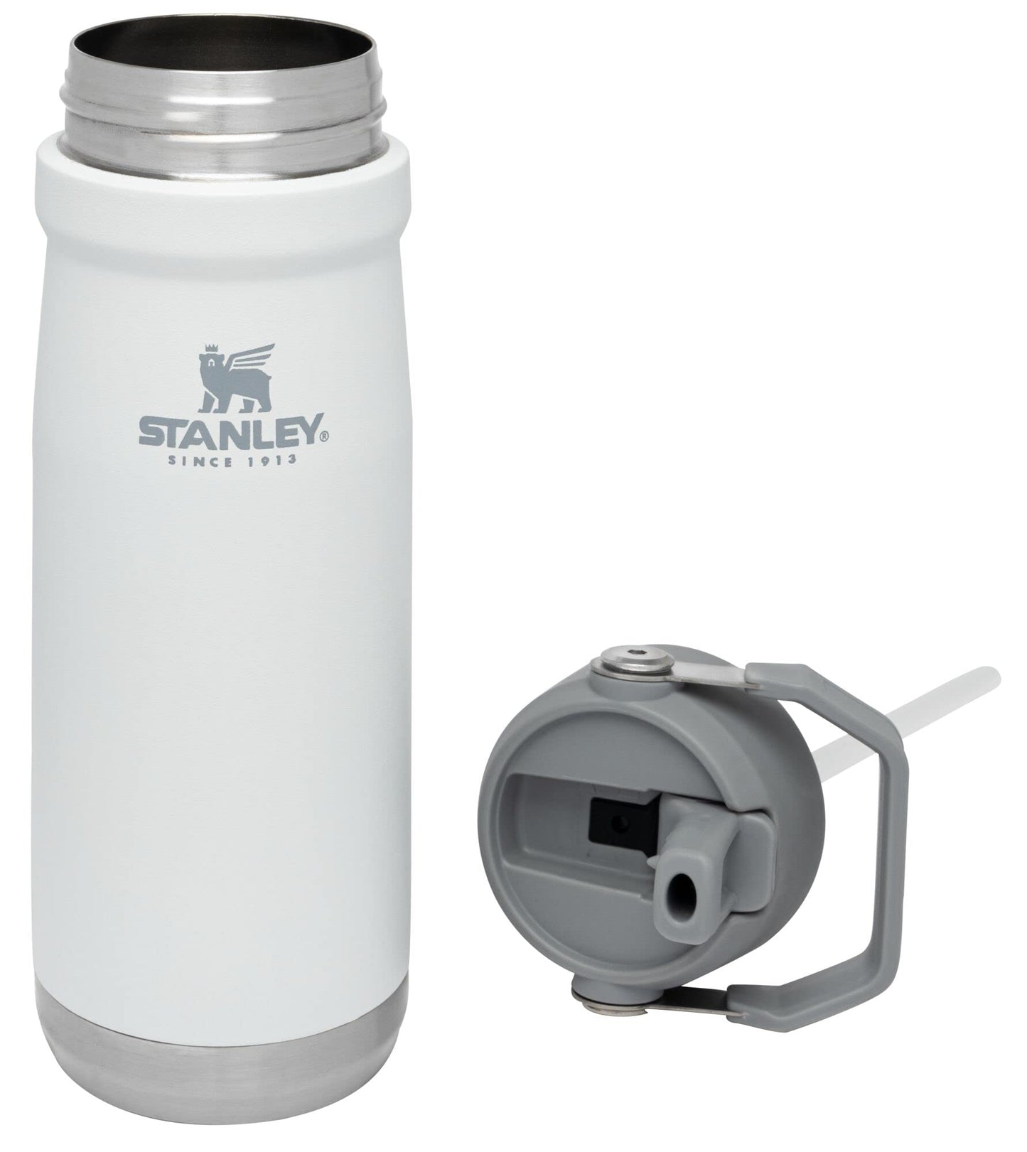 STANLEY IceFlow Flip Straw Water Bottle 22 oz | Built-In Straw for Travel and Sports | Lightweight and Leak Resistant | Insulated Stainless Steel…