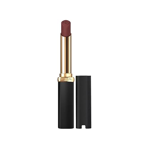 L'Oreal Paris Colour Riche Intense Volume Matte Lipstick, Lip Makeup Infused with Hyaluronic Acid for up to 16HR Wear, Le Nude Assertive, 0.06 Oz