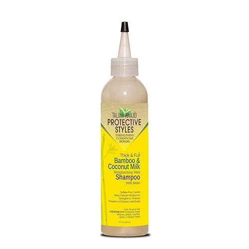 Taliah Waajid Protective Styles Thick and Full Shampoo (8oz) - Bamboo, Coconut Milk, Moisturizing Mint