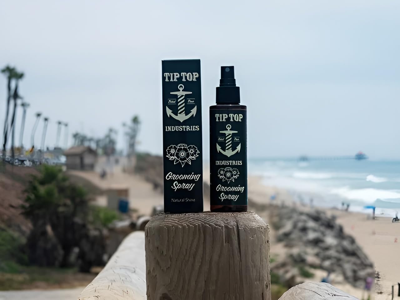 Tip Top Grooming Spray - Medium Hold, Light Weight Non-AerosolHair Spray - Light Vanilla Scent, Keeps Your Hairstyle Locked In - 5 Fl Oz