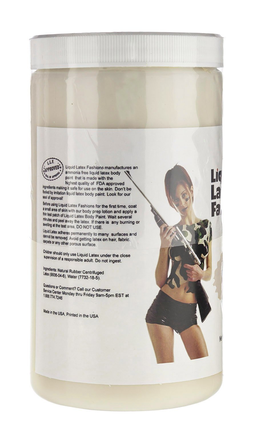 Flesh 32 Fl Oz - Liquid Latex Face and Body Paint, Ammonia Free No Odor, Arts and Crafts Paint for Halloween Zombie Cosplay