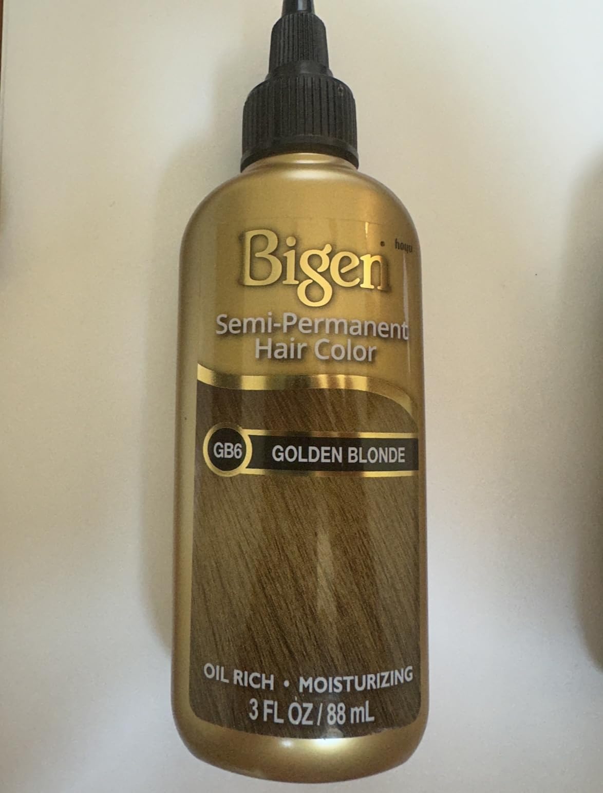 Bigen Semi-Permanent Haircolor #Gb6 Golden Blonde 3 Ounce (88ml) (3 Pack)