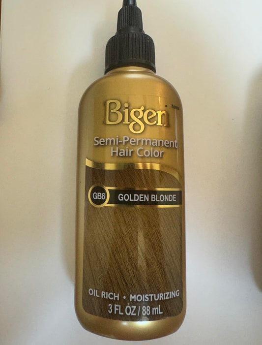 Bigen Semi-Permanent Haircolor #Gb6 Golden Blonde 3 Ounce (88ml) (3 Pack)