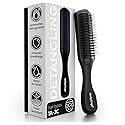 Aséptiqo Brush - Premium Detangling Hair Brush, Compact & Easy to Clean Multi Purpose HairBrush for Men, Women, Kids - Ideal for Straight to Wavy