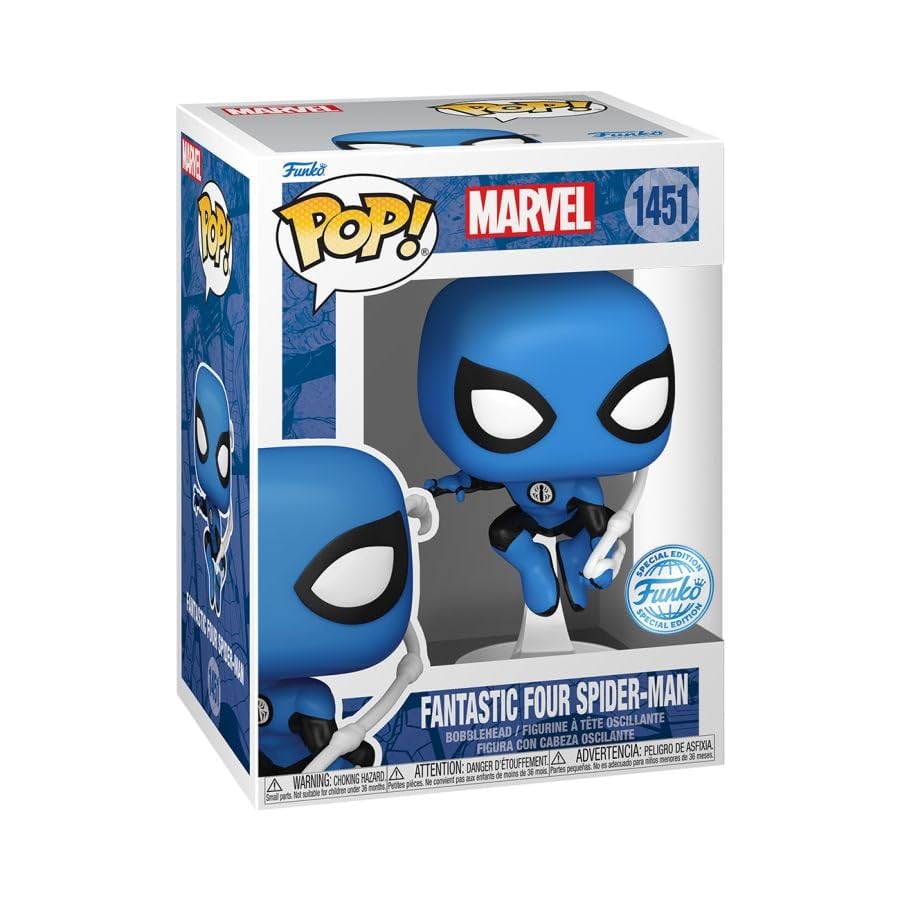 Funko Pop Marvel: The Fantastic Four - Spider-Man Blue Costume Exclusive