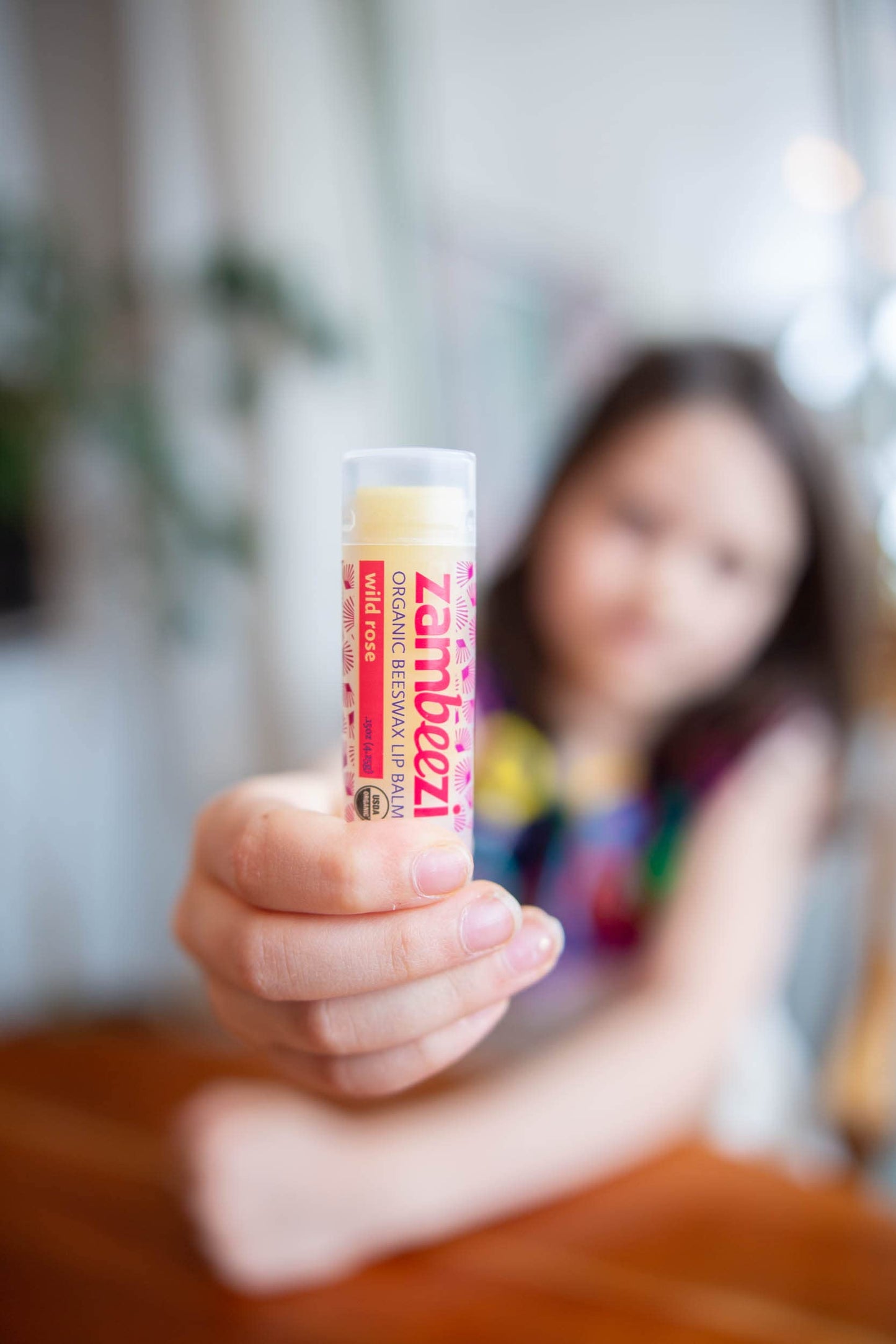 Zambeezi Fair Trade, Organic Beeswax Lip Balm - CORE 4 Pack (Wild Rose, Tangerine, Sweet Basil and Lemongrass) - Ethically Sourced