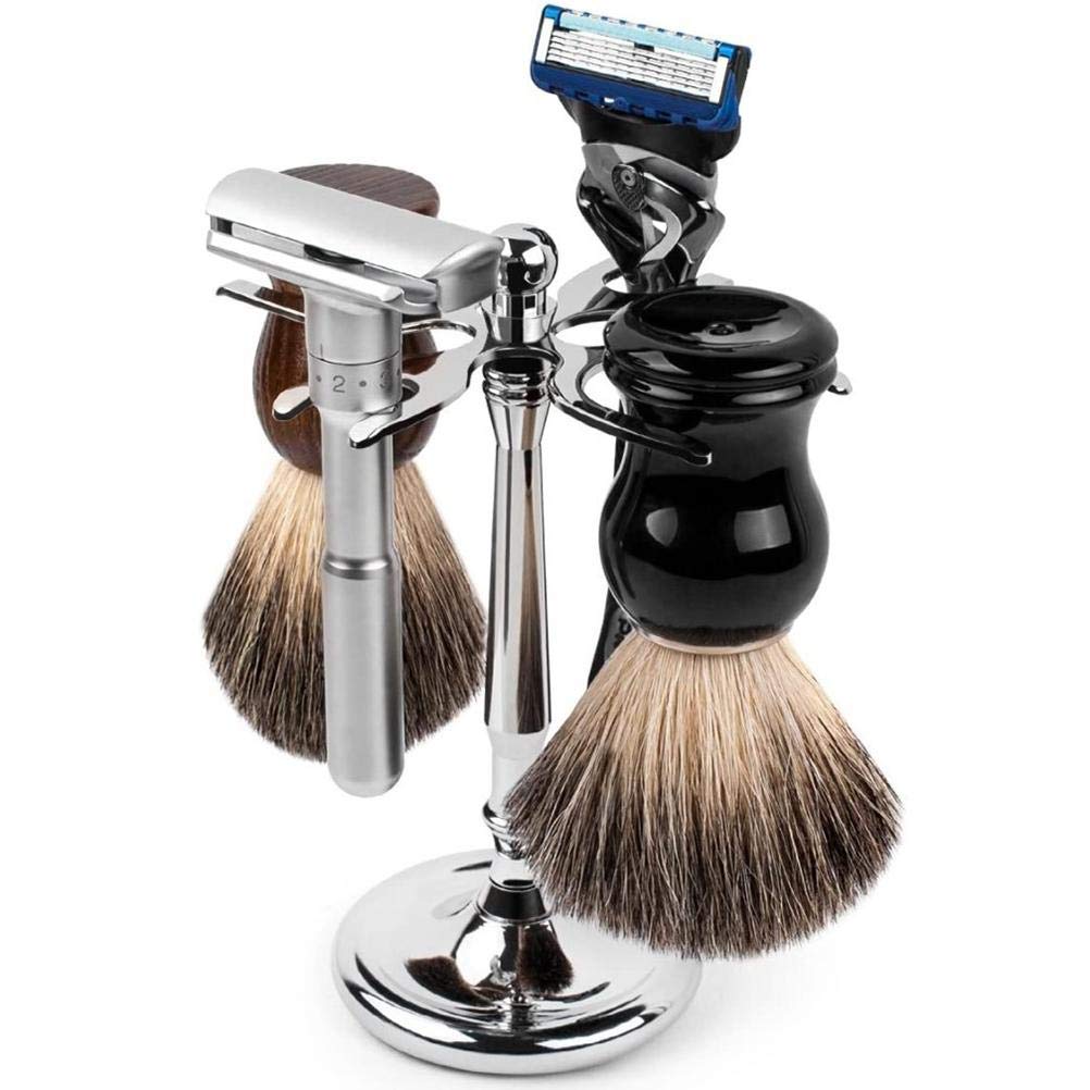 JTLB Classic 4 Prong and Brush Stand,Simple, Colorful and Tough,Shaving Brush Holder Stand Tool, Shaving Accessories for Man (15.3 * 7cm) Beauty and Personal Care JTLB