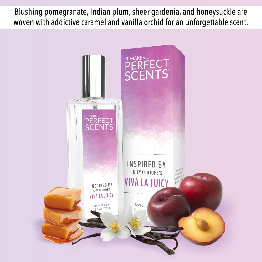 Perfect Scents Fragrances, Inspired by Juicy Couture’s Viva La Juicy, Women’s Eau de Toilette, Vegan, Paraben Free, Never Tested on Animals, 2.5 Fluid