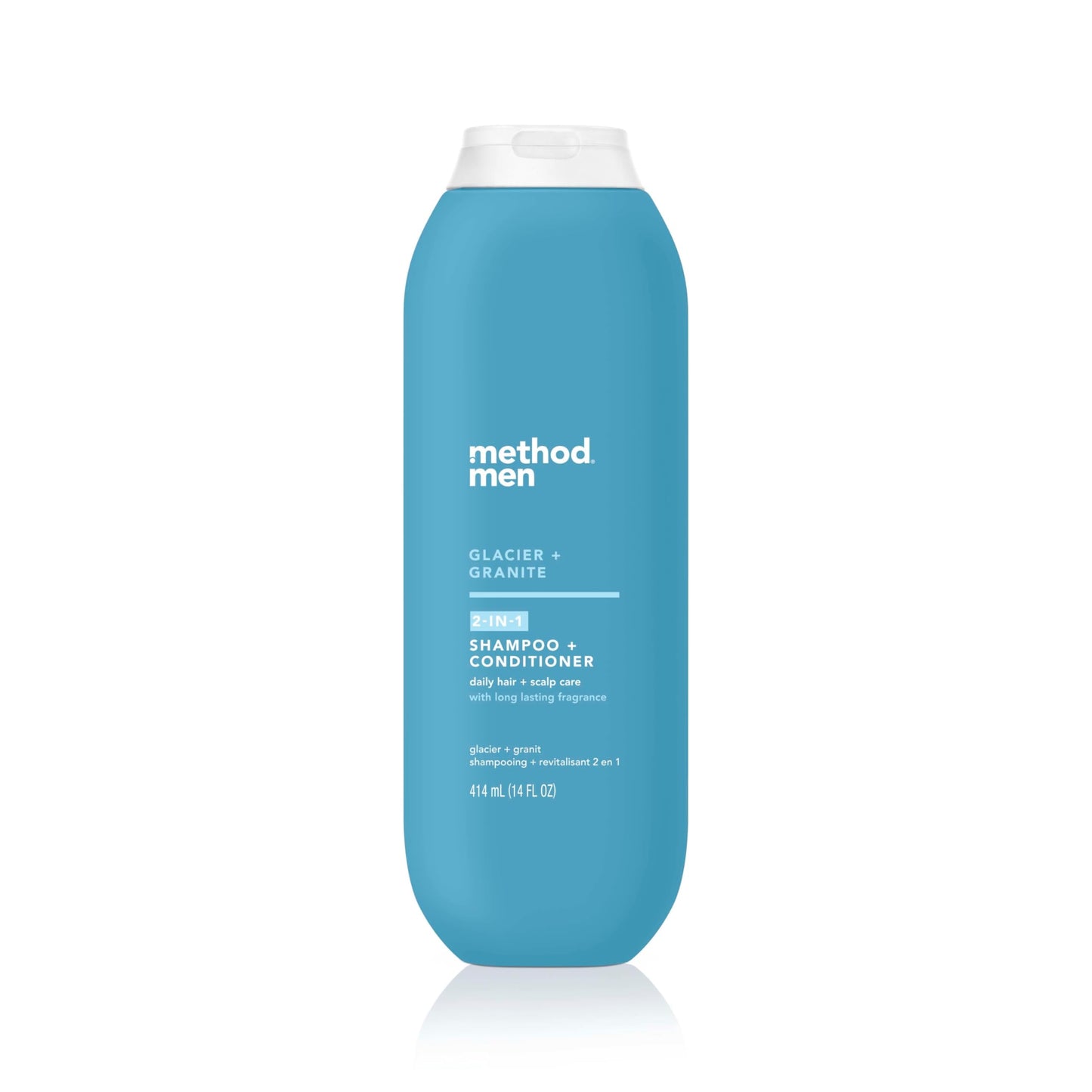 Method Men 2-in-1 Shampoo and Conditioner, Glacier + Granite - Cleans and Conditions with Argan and Jojoba Oil - Made without Parabens - 14 oz Beauty and Personal Care Method Default Title