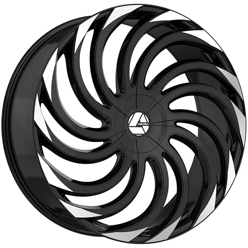 Azara AZA-534 20x8.5 5x108 5x114.3 +35 Cb 74.1 Gloss Black & Machined