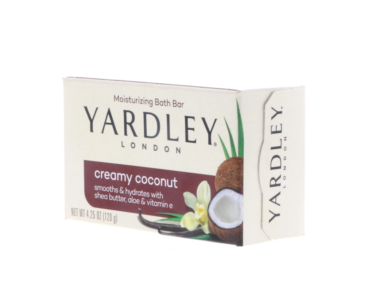 Yardley Creamy Coconut Bath Bar, 4.25 oz Pack of 8