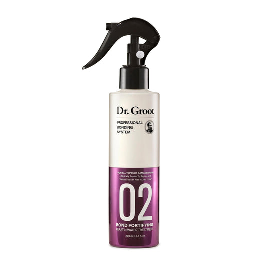 Dr. Groot Bond Fortifying Keratin Treatment, Clinically Proven for Repair and Thickening of Dry, Thin, Damaged Hair - Hair Mask, Glass Hair Effect