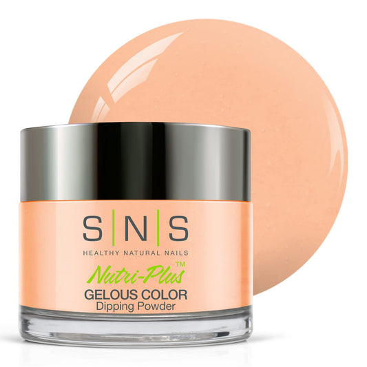 SNS Nail Dip Powder, Gelous Color Dipping Powder - Satin Doll (Peach/Pastel Cream) - Long-Lasting Acrylic Nail Color & Polish Lasts 14 Days - Low-Odor Beauty & Personal Care SNS Healthy Natural Nails