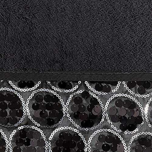 Popular Bath Sinatra 3 Piece Towel Set, Bath Towel, Hand Towel, Wash Cloth, Black