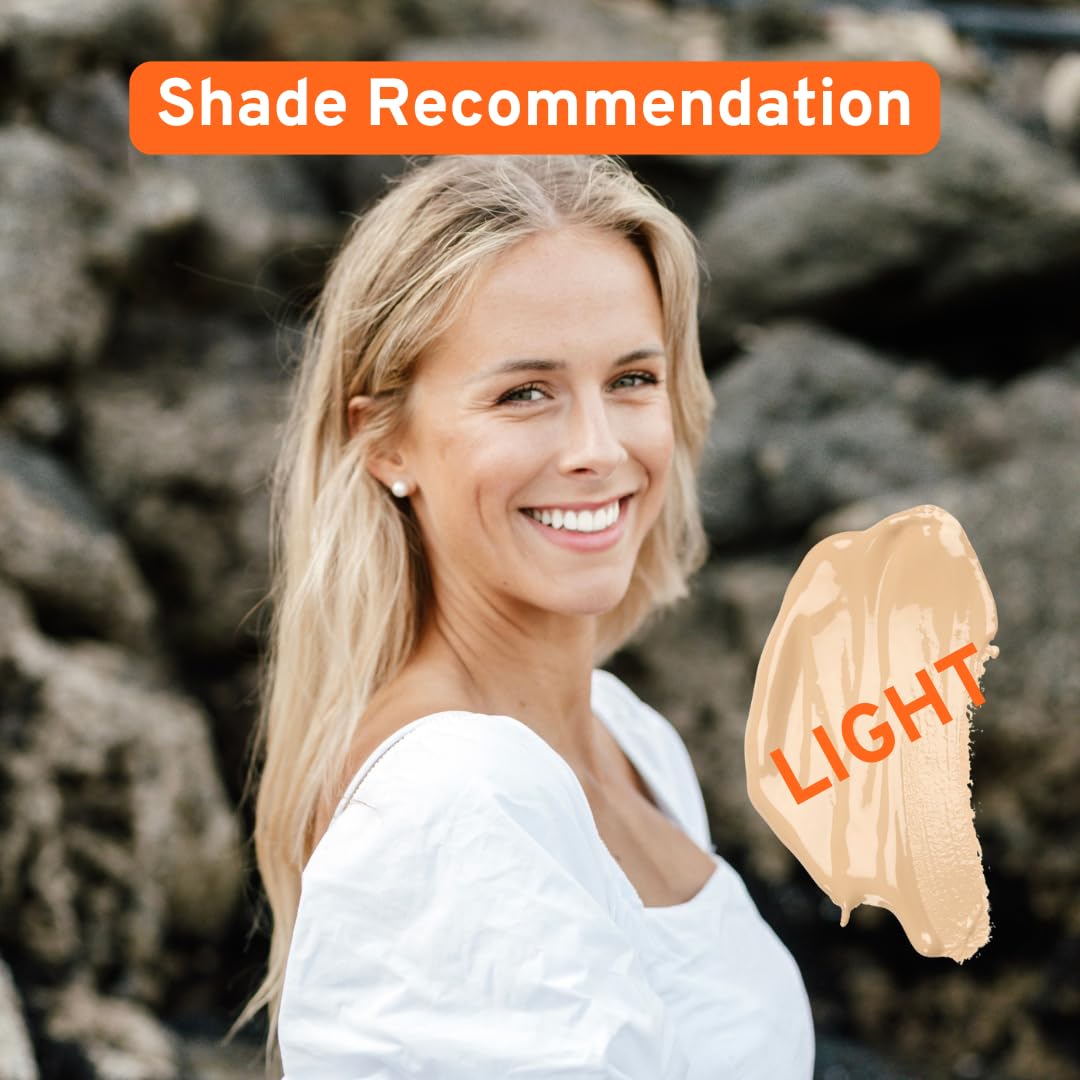 Suntegrity Tinted 5 in 1 Mineral Sunscreen for Face (SPF 30-2 oz) - Light | BB Cream Moisturizer with Physical UVA/UVB Broad Spectrum Protection |