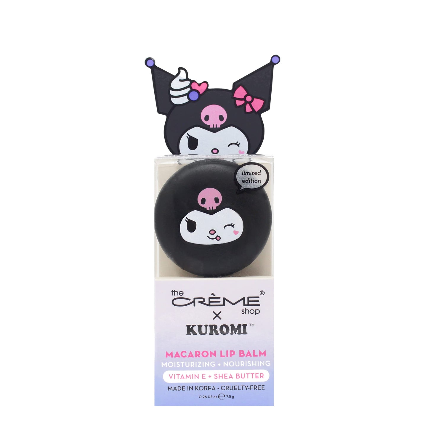 The Crme Shop Kuromi Macaron Lip Balm - Blueberry Smoothie Flavored