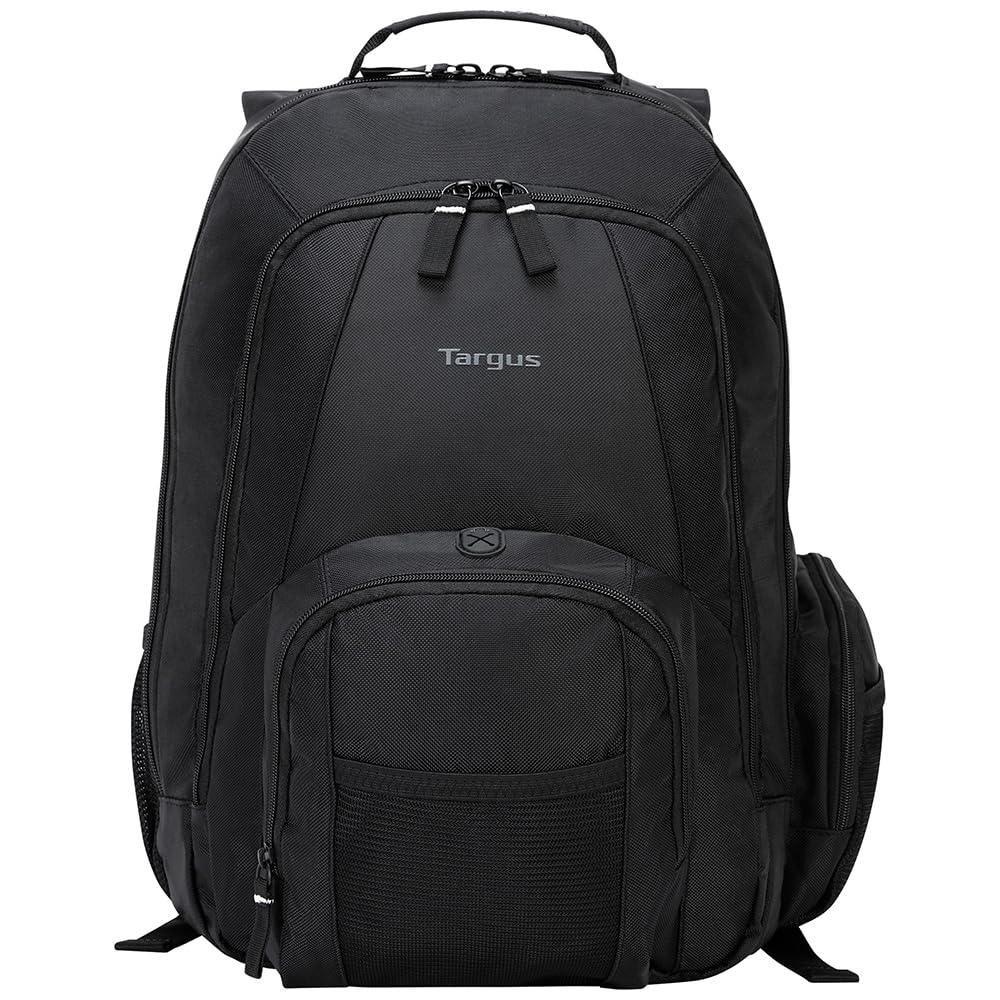 Targus 16 Inch Groove Laptop Backpack, Black - Fits Most Laptops up to 16", Water Resistant Travel Backpack for Business Commuters and Travel (CVR600)