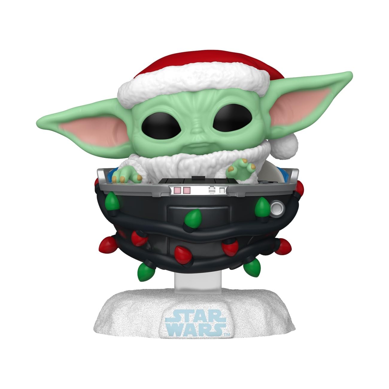 Funko POP! Star Wars: The Mandalorian Holiday - Grogu (Holiday Pram) - The Child - Baby Yoda - Pram - Collectable Vinyl Figure - Gift Idea - TV Fans