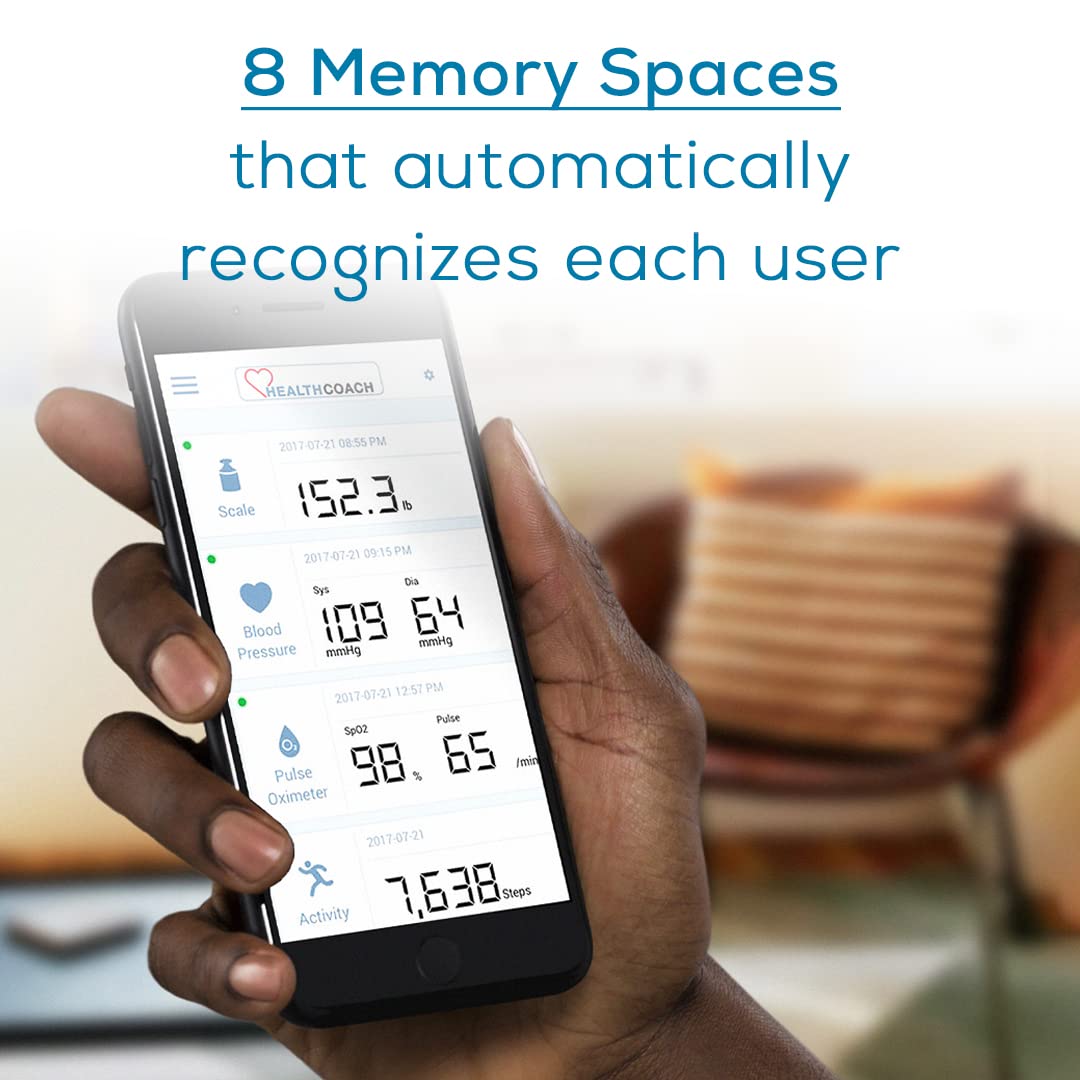 Beurer BF70 Body Fat Scale, Weight, Water & More, Smart Digital Scale for Full Body Analysis, BMI & Calorie Display, App Sync via Bluetooth, User…