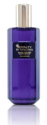 Royalty by Maluma Amethyst Body Spray, 8 oz - Luxurious Body Spray for Women - Perfume for Women with Fruity Floral Scent - Top Notes of Tangerine