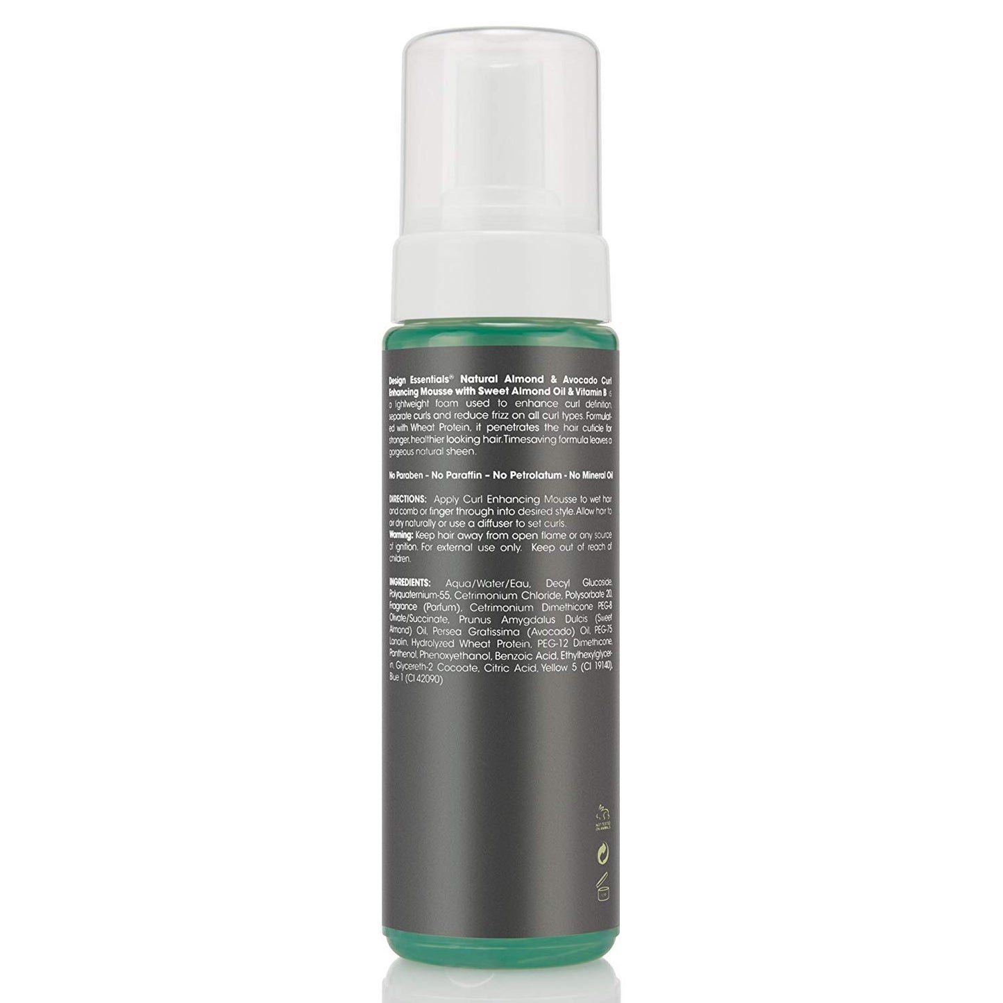 Design Essentials Almond and Avocado Curl Enhancing Hair Mousse for Curly Hair; 7.5 Oz (Pack of 1)