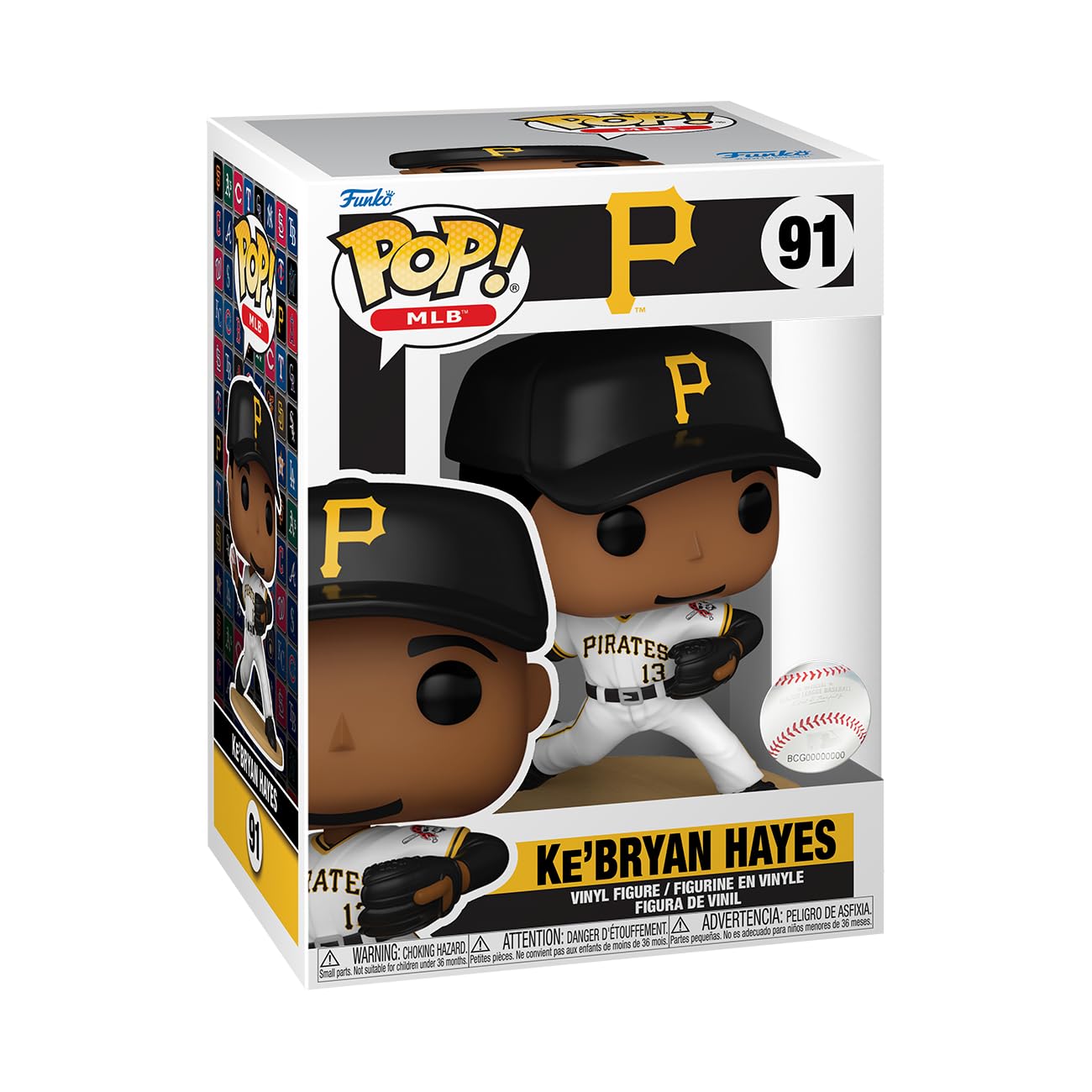 Funko POP! MLB: Pirates - KeBryan Hayes - Collectable Vinyl Figure - Gift Idea - Official Merchandise - for Kids & Adults - Sports Fans - Model…