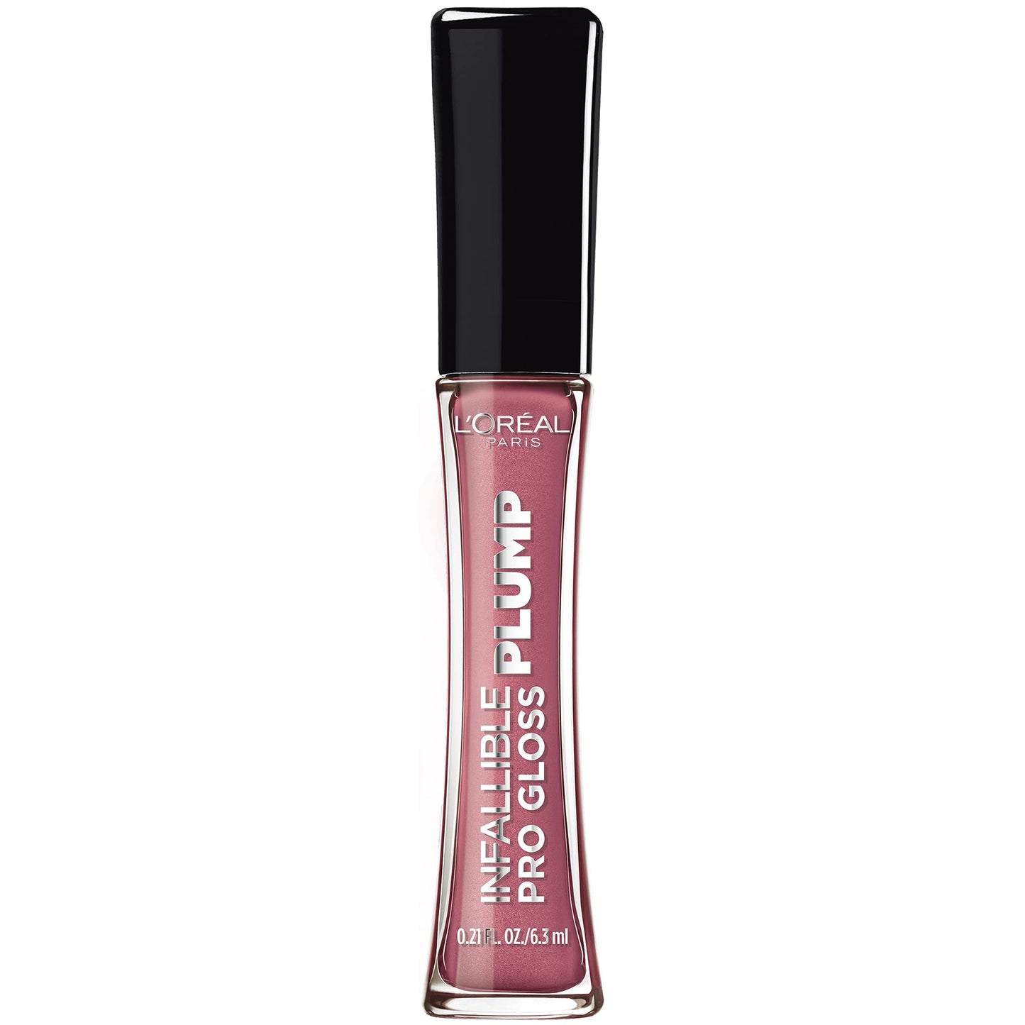 L'Oreal Paris Infallible Pro Gloss Plump Lip Gloss with Hyaluronic Acid, Long Lasting Plumping Shine, Lips Look Instantly Fuller and More Plump, Mauve