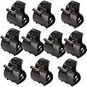 Yishenyishi 10 Pack Black Jaw Clips For Thick Hair, Non-slip Hair Claw Clip for Women and Girls