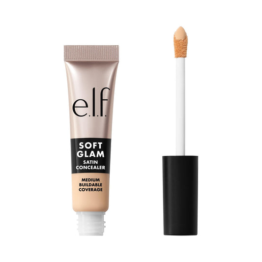 e.l.f. Soft Glam Satin Concealer, Medium Coverage For Blemishes & Under-Eye, Crease-Resistant, Long Lasting, Vegan , 14 Fair Cool Beauty & Personal Care e.l.f.
