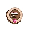 Ruby Kisses Face Powder Foundation, Pressed Compact Makeup Setting Powder, Full Coverage Matte Lightweight, Long-Lasting, Perfect Finishing Powder, Convenient, Sponge & Mirror Included (Chestnut)