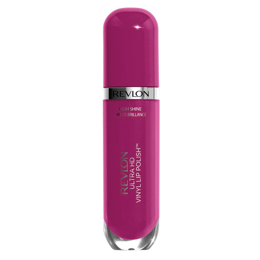 Revlon Ultra HD Vinyl Lip Polish, Liquid Lipstick, Violet Frenzy, Plum Gloss, 0.2 Fluid Ounce