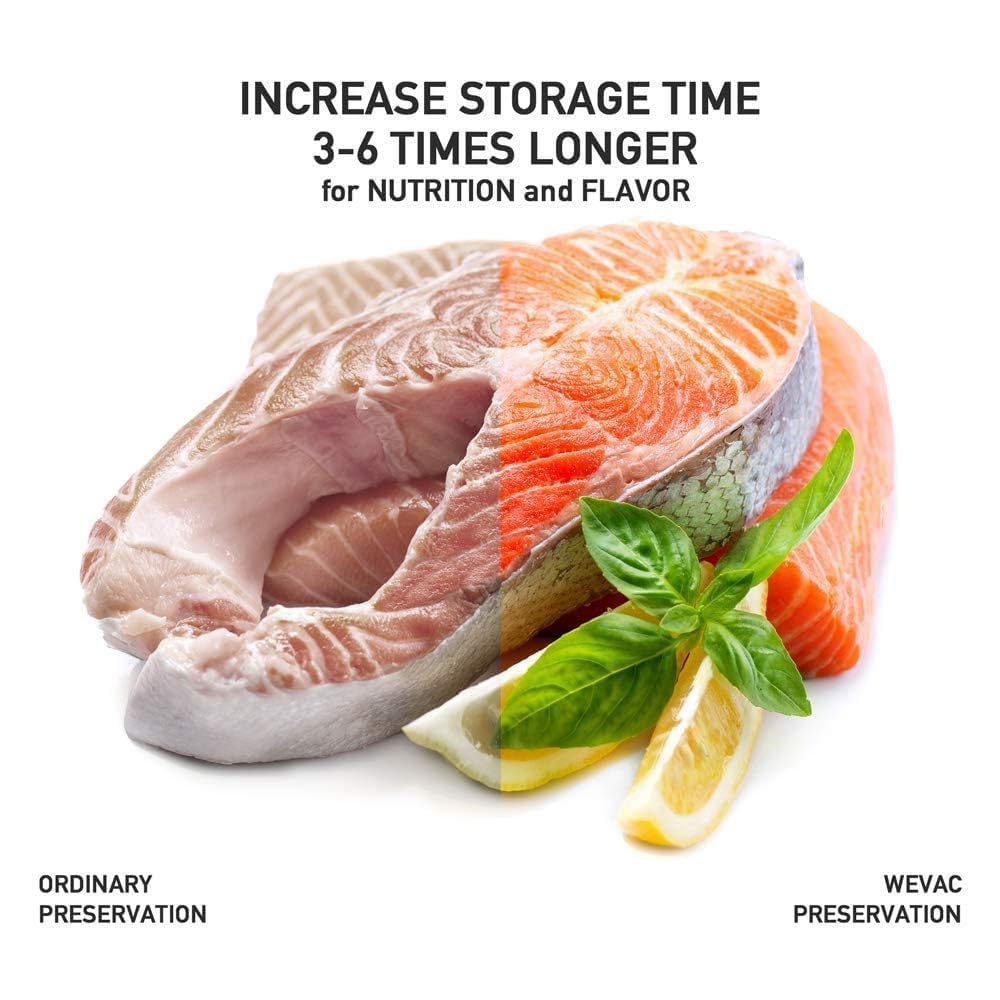 Wevac Vacuum Sealer Bags 100 Quart 8x12 Inch for Food Saver, Seal a Meal, Weston. Commercial Grade, BPA Free, Heavy Duty, Great for vac storage, Meal…