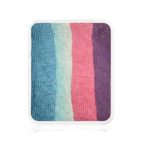 Kraze FX Face Paint Palette Refill - Unicorn Shimmer (6 gm) - Hypoallergenic Non-Toxic Water Activated Halloween Professional Face & Body Painting
