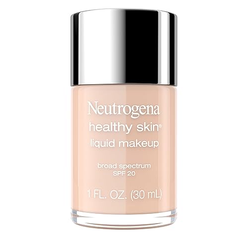 Neutrogena Healthy Skin Liquid Makeup Foundation, Broad Spectrum SPF 20 Sunscreen, Lightweight & Flawless Coverage Foundation with Antioxidant Vitamin