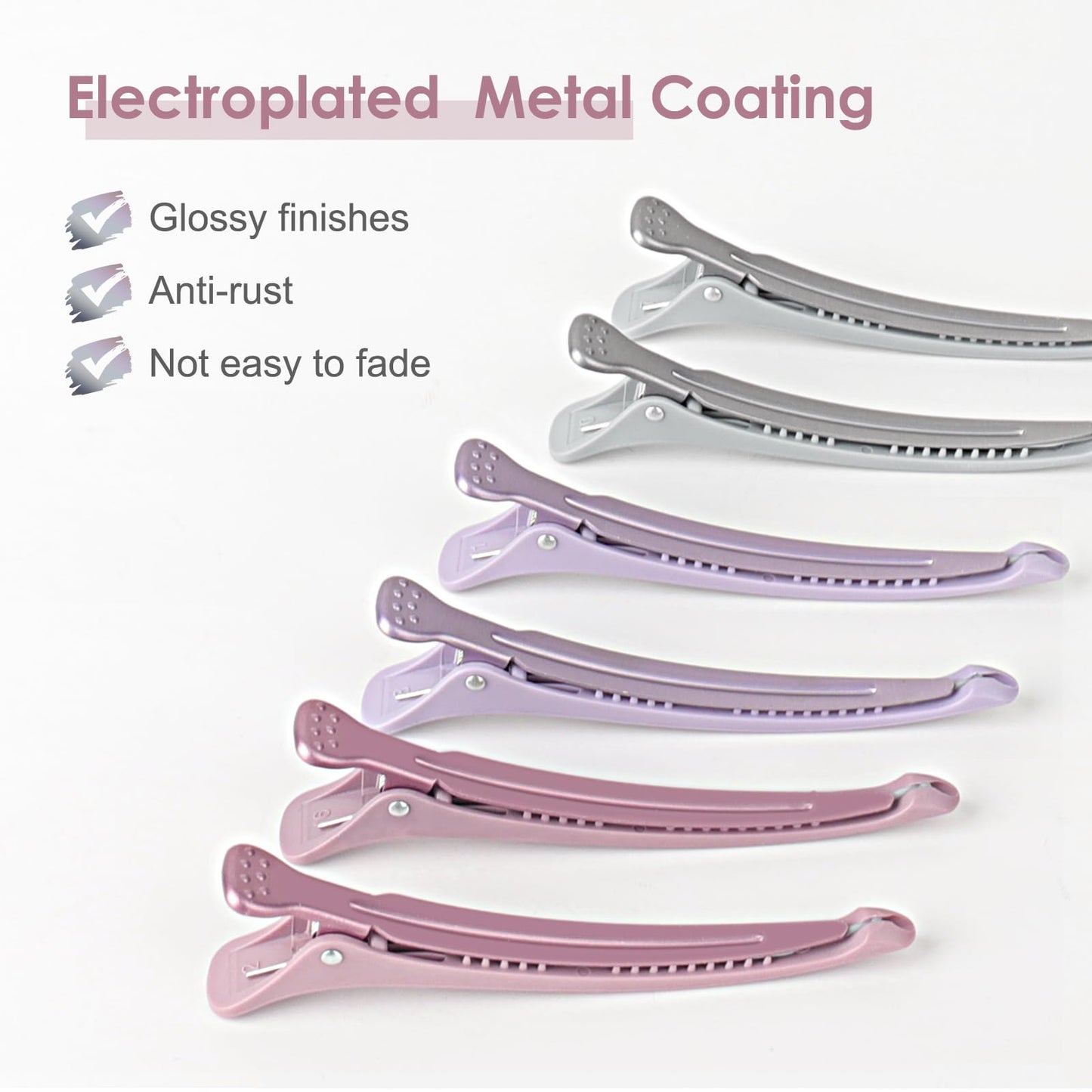 AIMIKE Hair Clips for Styling - Silicone No-Crease Duck Billed Hair Roller Clips for Sectioning, Cutting, and Salon Use Beauty and Personal Care AIMIKE