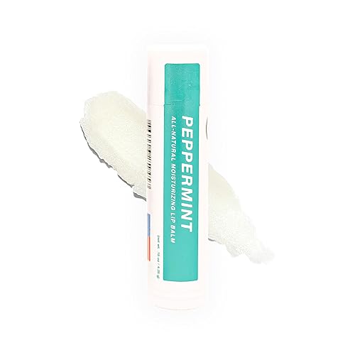 Surface Natural Lip Balm, Hydrating Mint for Kids and Adults, Moisturizing Lip Balm with Vitamin E, Beeswax and Peppermint Oil, Lip Care for Dry