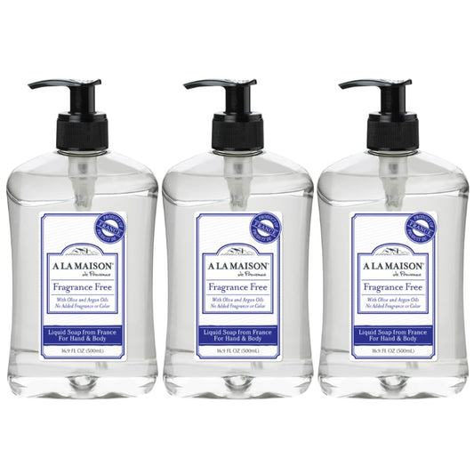 A LA MAISON French Liquid Hand Soap, Hypoallergenic Unscented - Natural Hand Wash Made with Essential Oils - Biodegradable, Plant-Based, Vegan Beauty & Personal Care A LA MAISON