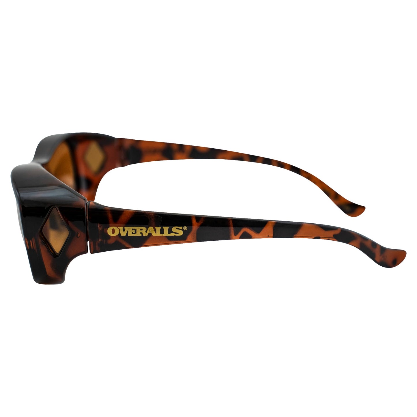 Overalls Sunglasses with Polarized Tortoise and Brown Lens