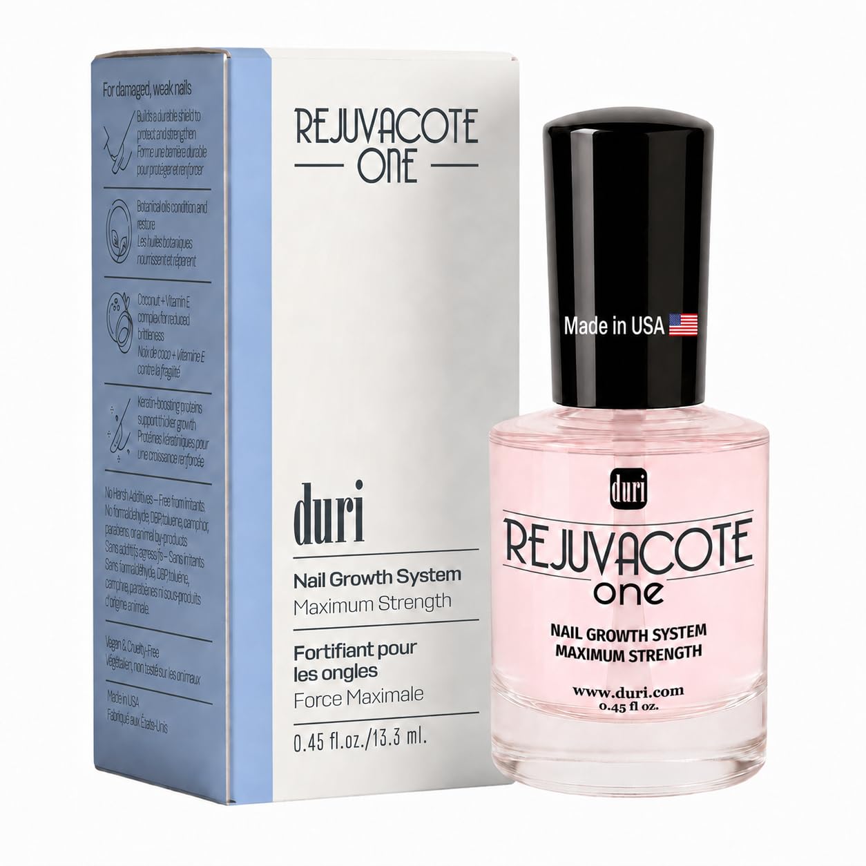 Duri Rejuvacote 1 Nail Growth System - Maximum Strength Nail Strengthener for Damaged Nails from Gel, Acrylic Manicure | Grow Long Natural Fingernails Beauty & Personal Care duri